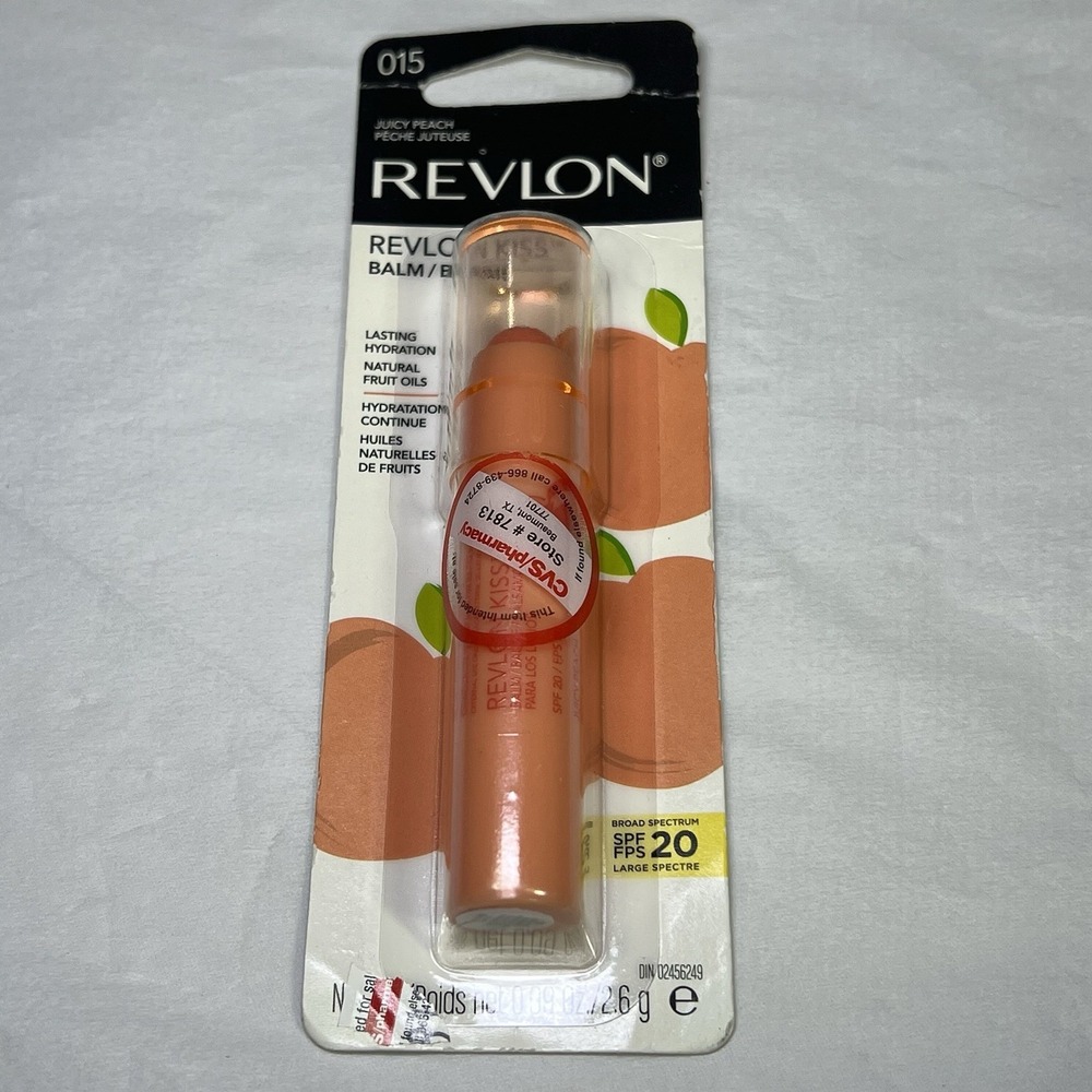 Revlon Kiss Lip Balm, Juicy Peach 0.09 Oz